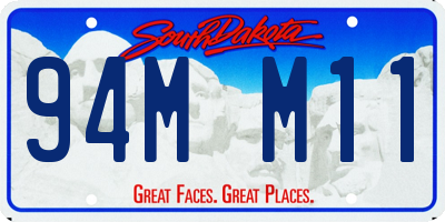 SD license plate 94MM11