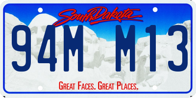 SD license plate 94MM13