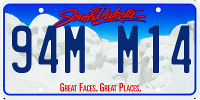 SD license plate 94MM14