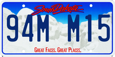 SD license plate 94MM15