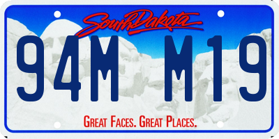 SD license plate 94MM19