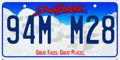 SD license plate 94MM28