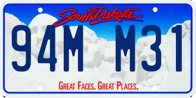SD license plate 94MM31
