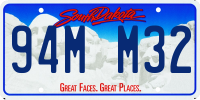 SD license plate 94MM32