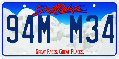 SD license plate 94MM34