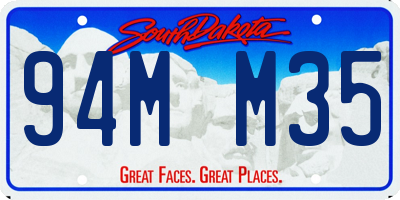 SD license plate 94MM35