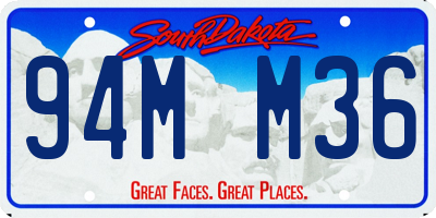 SD license plate 94MM36