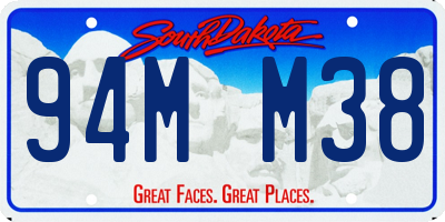 SD license plate 94MM38