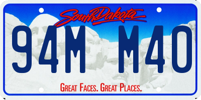 SD license plate 94MM40