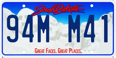 SD license plate 94MM41