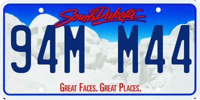 SD license plate 94MM44