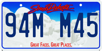 SD license plate 94MM45