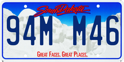 SD license plate 94MM46