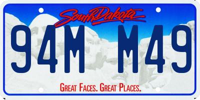 SD license plate 94MM49