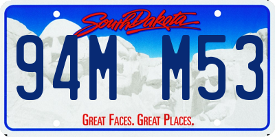 SD license plate 94MM53