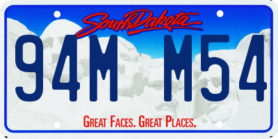 SD license plate 94MM54