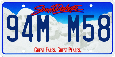 SD license plate 94MM58