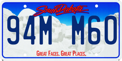 SD license plate 94MM60