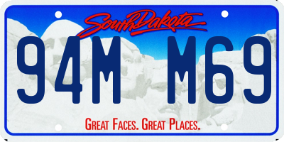 SD license plate 94MM69