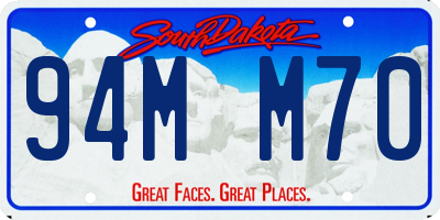 SD license plate 94MM70