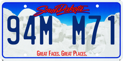 SD license plate 94MM71