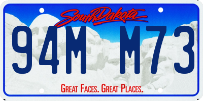 SD license plate 94MM73