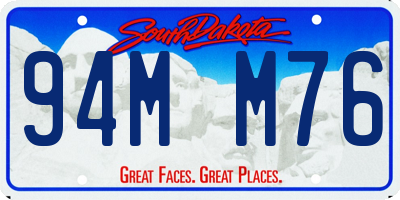 SD license plate 94MM76