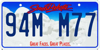 SD license plate 94MM77