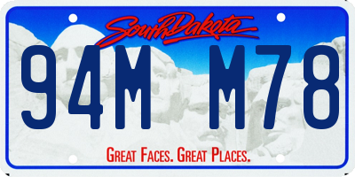 SD license plate 94MM78