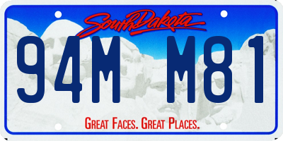 SD license plate 94MM81