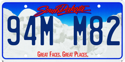 SD license plate 94MM82
