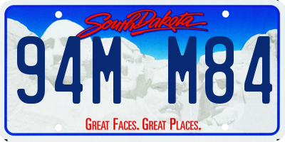 SD license plate 94MM84