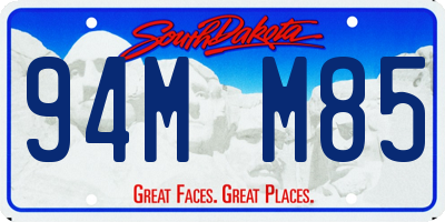 SD license plate 94MM85
