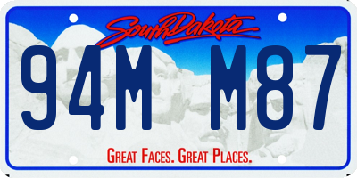 SD license plate 94MM87