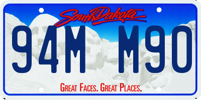 SD license plate 94MM90