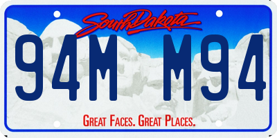 SD license plate 94MM94