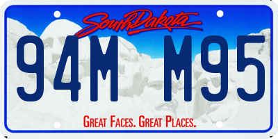 SD license plate 94MM95