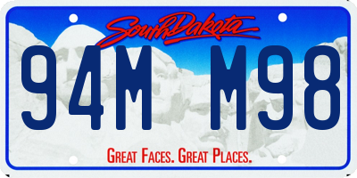 SD license plate 94MM98