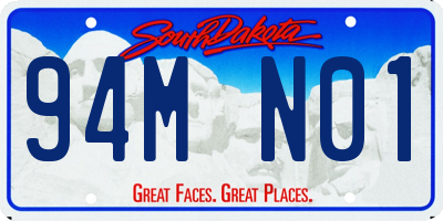 SD license plate 94MN01