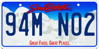SD license plate 94MN02
