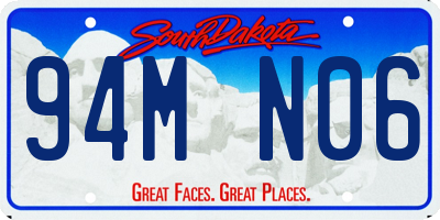 SD license plate 94MN06