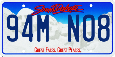 SD license plate 94MN08