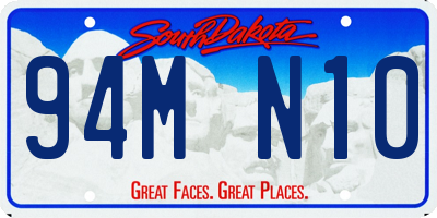SD license plate 94MN10