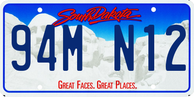 SD license plate 94MN12