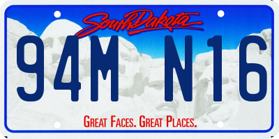 SD license plate 94MN16