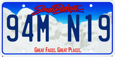 SD license plate 94MN19
