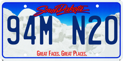 SD license plate 94MN20