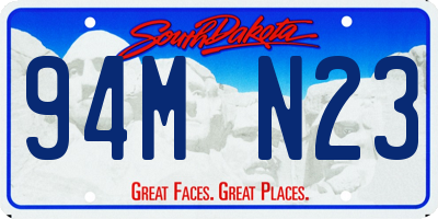 SD license plate 94MN23