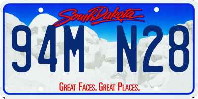 SD license plate 94MN28