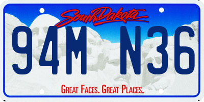 SD license plate 94MN36